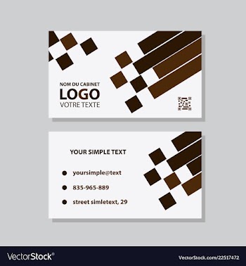 Modern creative and clean business card template vector image