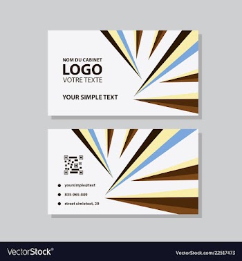 Modern creative and clean business card template vector image