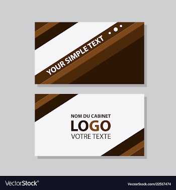 Modern creative and clean business card template vector image