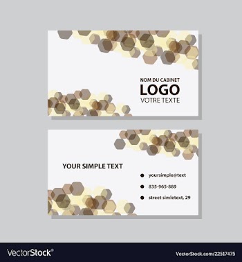 Modern creative and clean business card template vector image