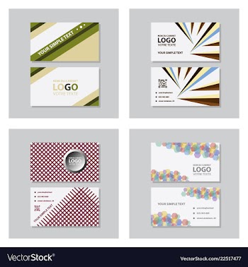 Modern creative and clean business card template vector image