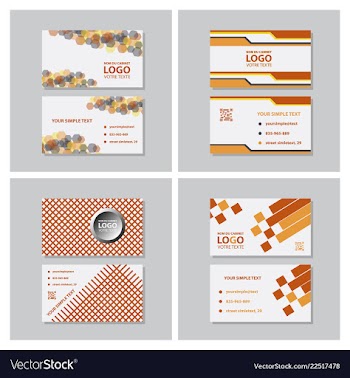 Modern creative and clean business card template vector image