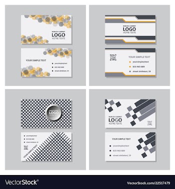 Modern creative and clean business card template vector image
