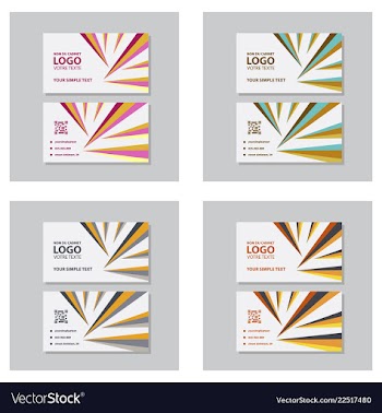 Modern creative and clean business card template vector image