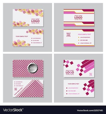 Modern creative and clean business card template vector image