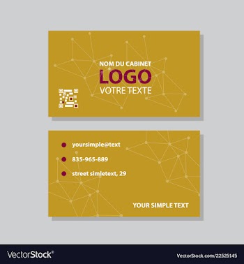 Modern creative and clean business card template vector image