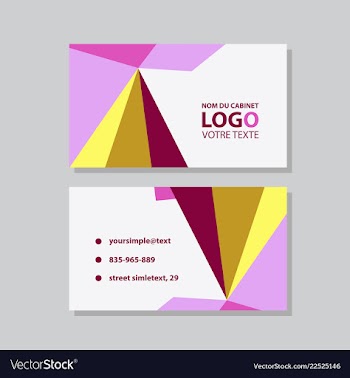Modern creative and clean business card template vector image