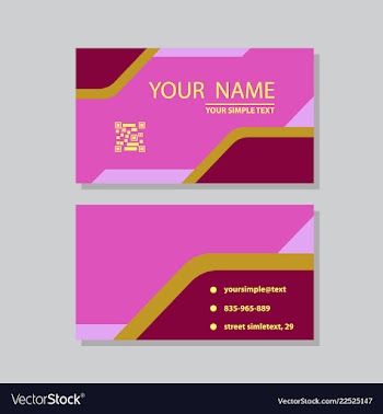 Modern creative and clean business card template vector image