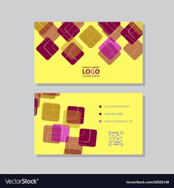 Modern creative and clean business card template vector image