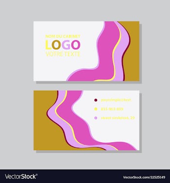 Modern creative and clean business card template vector image