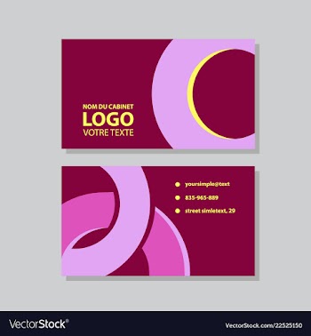 Modern creative and clean business card template vector image