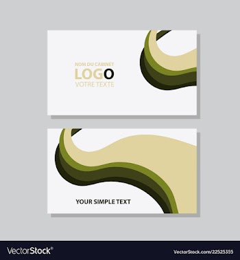 Modern creative and clean business card template vector image