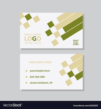 Modern creative and clean business card template vector image