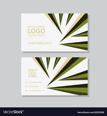 Modern creative and clean business card template vector image