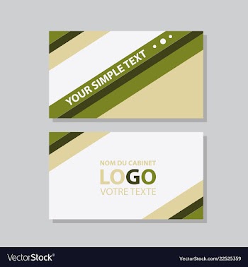 Modern creative and clean business card template vector image