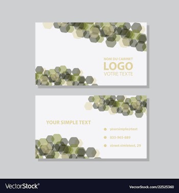 Modern creative and clean business card template vector image