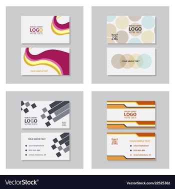 Modern creative and clean business card template vector image