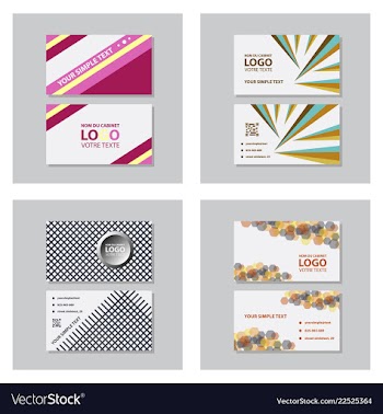 Modern creative and clean business card template vector image