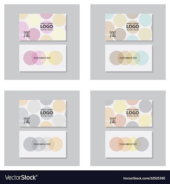 Modern creative and clean business card template vector image