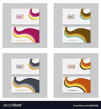 Modern creative and clean business card template vector image