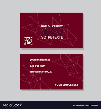 Modern creative and clean business card template vector image