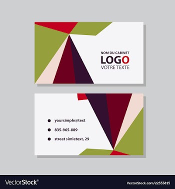 Modern creative and clean business card template vector image