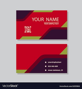 Modern creative and clean business card template vector image