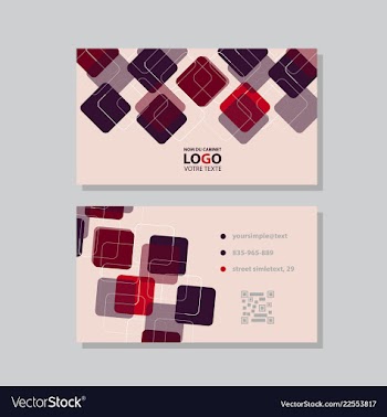 Modern creative and clean business card template vector image