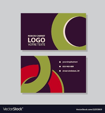 Modern creative and clean business card template vector image