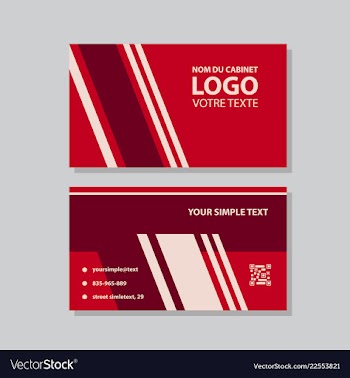 Modern creative and clean business card template vector image