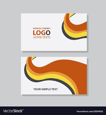 Modern creative and clean business card template vector image