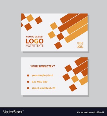 Modern creative and clean business card template vector image