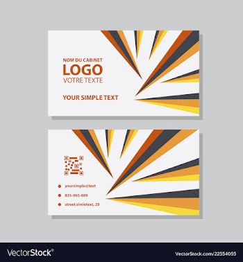 Modern creative and clean business card template vector image
