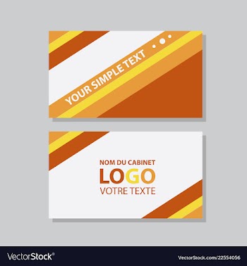 Modern creative and clean business card template vector image