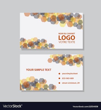 Modern creative and clean business card template vector image