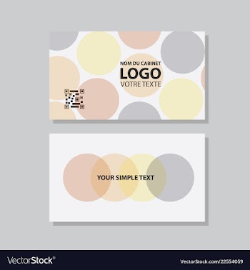 Modern creative and clean business card template vector image