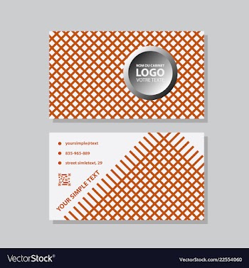 Modern creative and clean business card template vector image