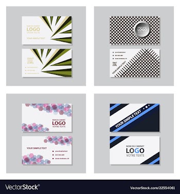 Modern creative and clean business card template vector image