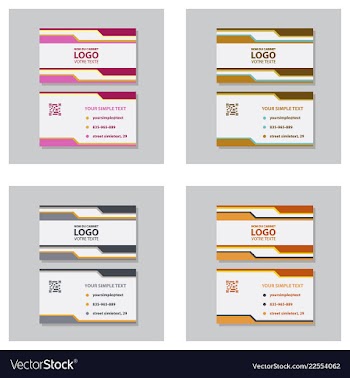 Modern creative and clean business card template vector image