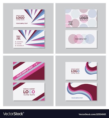 Modern creative and clean business card template vector image