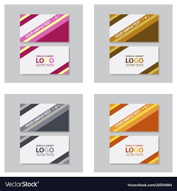 Modern creative and clean business card template vector image