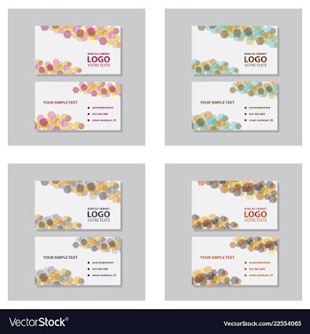 Modern creative and clean business card template vector image
