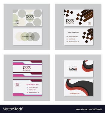 Modern creative and clean business card template vector image