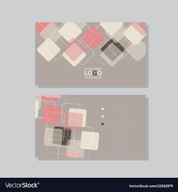 Modern creative and clean business card template vector image