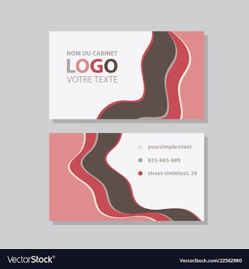 Modern creative and clean business card template vector image