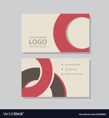 Modern creative and clean business card template vector image