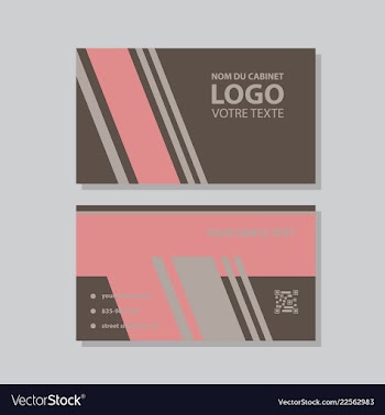 Modern creative and clean business card template vector image