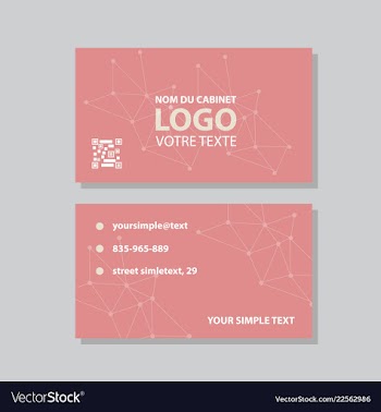 Modern creative and clean business card template vector image