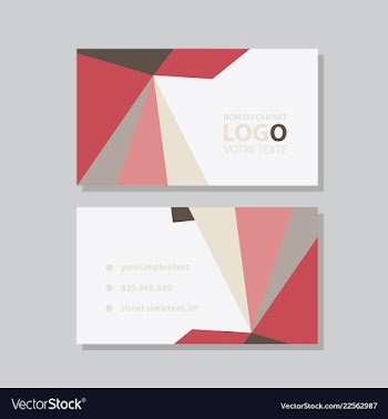 Modern creative and clean business card template vector image