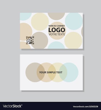 Modern creative and clean business card template vector image